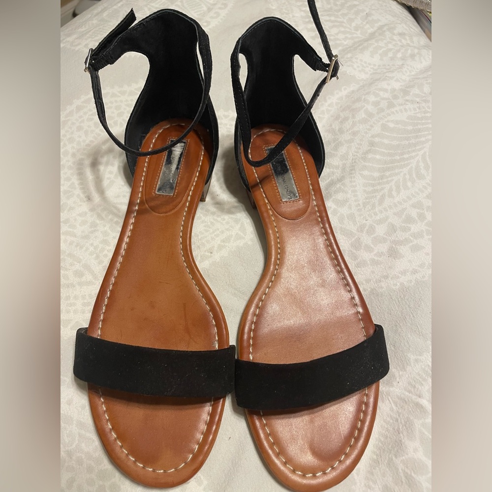 INC Black Strappy Sandal